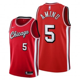 Camisetas Hombre Chicago Bulls Al-Farouq Aminu 5 Nike 2021-22 City Edition Throwback Swingman